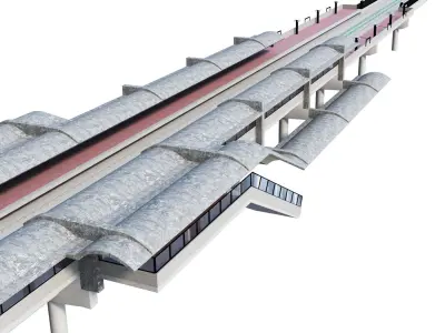 Metro Station Eisenhower Ave  3D model