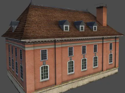 Background Houses 3D model