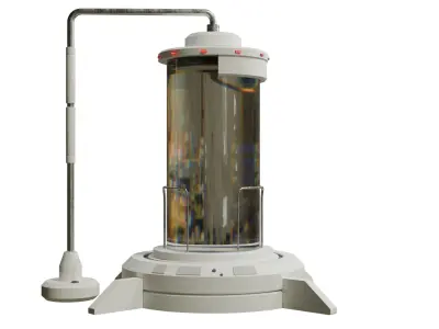 Sci-fi Capsula Low-poly 3D model