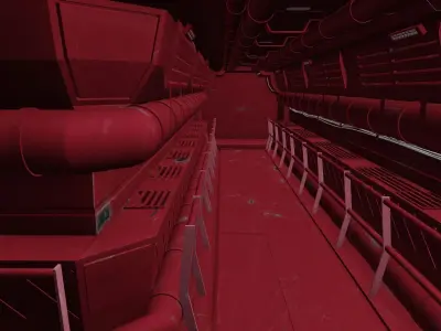 Scy-fy corridor 3D model