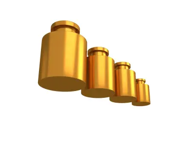Scale Weights V2 003 Low-poly 3D model