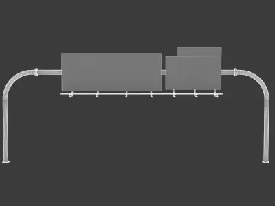 10 Highway Sign Collection Low-poly 3D model