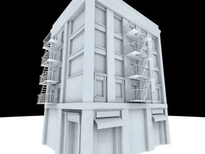Nyc Building 13 Low-poly 3D model