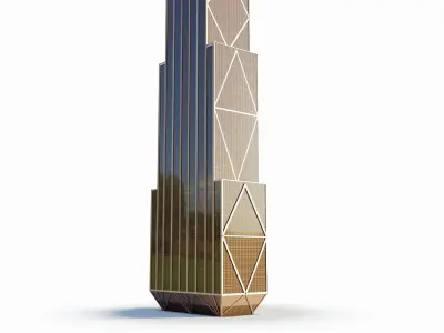 270 park avenue - NewYork Low-poly 3D model