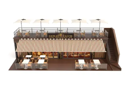 Coffee pavilion 3D model