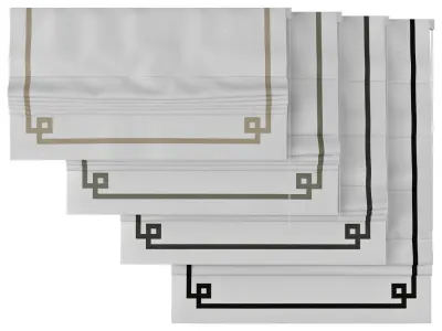 Roman Curtains 51 Loganova GREEK KEY DESIGN 3D model