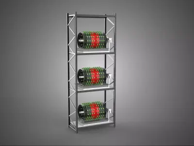 STACKED VERTICAL GARDEN TOWER FRAME ROTARY HYDROPONIC PLANT FARM 3D model