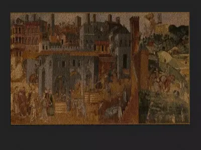 Allegory of Good Government Tapestry  Low-poly 3D model