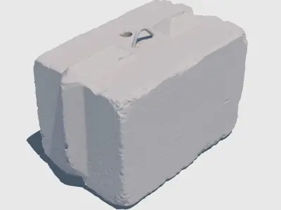Concrete Block-3D Scan 3D model