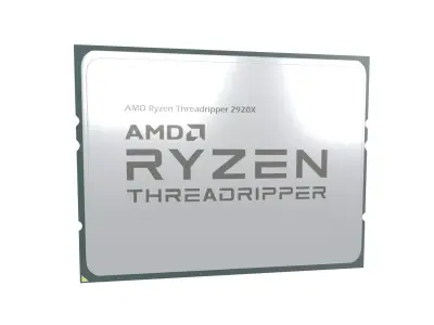 AMD TR4 CPU 2920X V1 001 3D model
