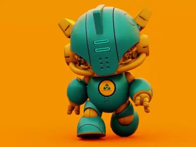 ROBO G-10  Rigged for Unreal Engine - Unity - MIXAMO 3D model