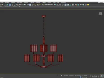 Officina Luce TOP GLASS CHANDELIER Low-poly 3D model