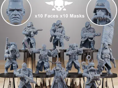 GrimGuard Combatants  3D print model