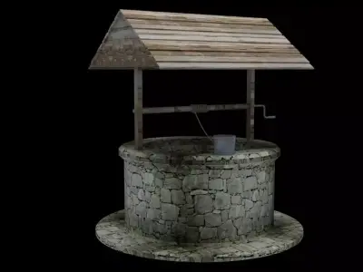 Old Well Low-poly 3D model