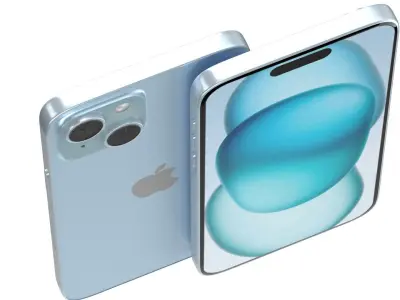 Apple iPhone 15 Plus blue 3D model