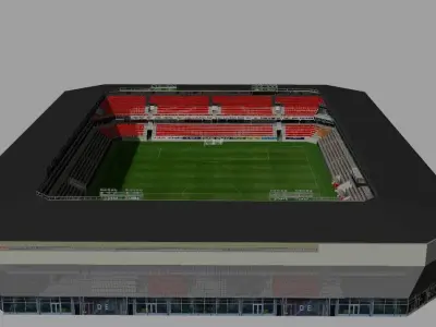 Guldfageln Arena Kalmar FF Low-poly 3D model