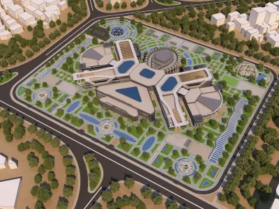 0067 - Culture Center - 2022 - 02 - 2Ds Plans - 3Ds Files 3D model