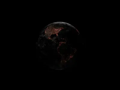 EARTH - high poly 3D model in EEVEE 3D model