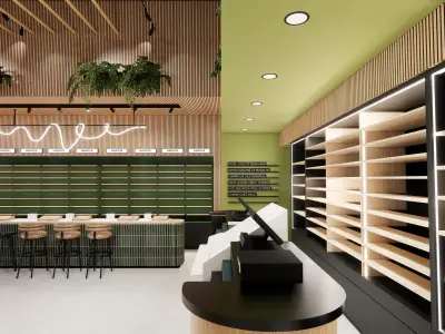  3D interior design shophouse using Sketchup and Enscape 3D print model