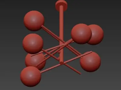 Bolle hanging lamp Gallotti 3D model