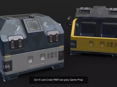 Sci-Fi Game Props 3D Model Pack