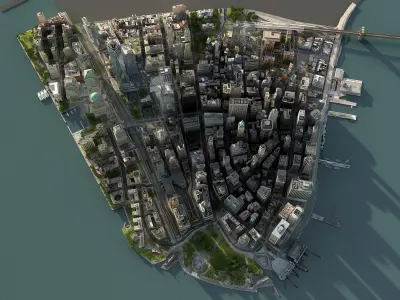  Manhattan Lower Low Poly 