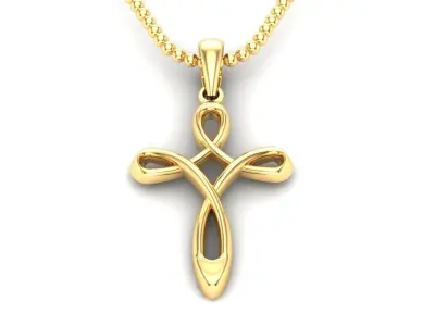 Light Gold Cross New Design  CP 39 3D print model
