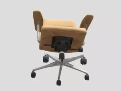 Beige Office Chair  Free 3D model