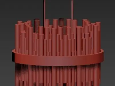 Bond Street Round Chandelier 3D model purchase