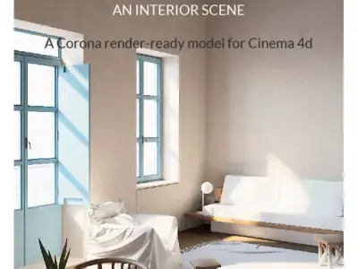 MILOS HOUSE - An Interior Scene  3D model