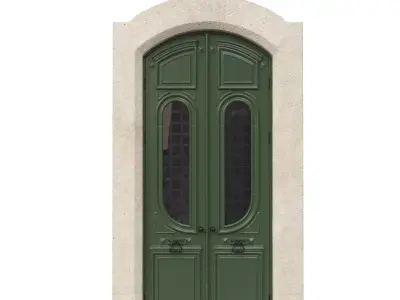 Entrance classic door 49 3D model