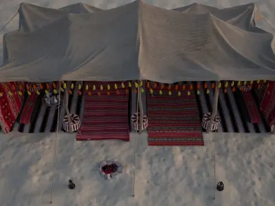 Bedouin Tent 3D model