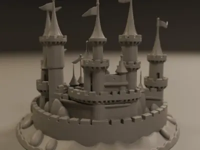 sand castle 3D print model