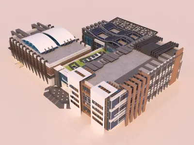 0036 - Art Center - 2021 - 01 - Design 05 - 2D Plans - 3D Files 3D model