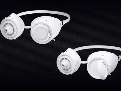 06 Steampunk Goggles | Game Ready | Base Meshes | Set 01