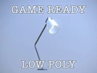 Table Lamp low-poly game ready Low-poly 3D model