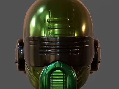 Gas mask helmet 3d model scifi Low-poly  Low-poly 3D model 213