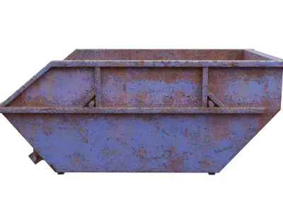 Waste containers Low-poly 3D model