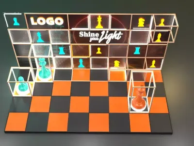 Chess Theme Photobooth 3D model