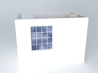 nadia 3 room with shelves and door Free 3D model