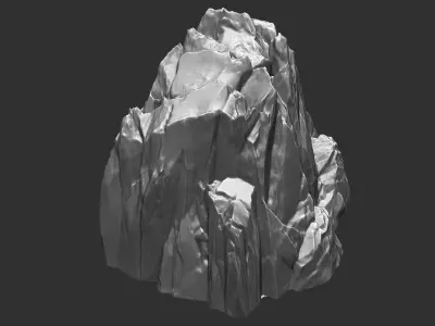 3D Mountain rock Zbrush sculpt 3D model