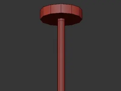 LEVEL modern chandelier in brass 3D model