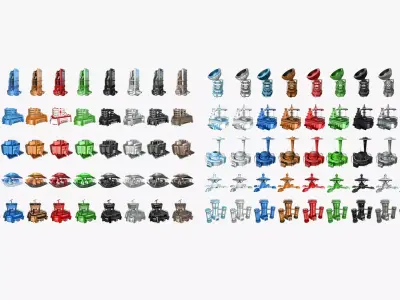 100 Sci Fi Buildings Super Collection - Exterior Design 3D Model Pack