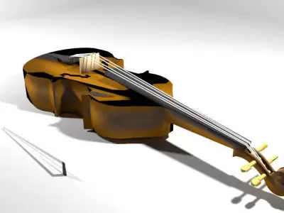 Viola violin 3D model
