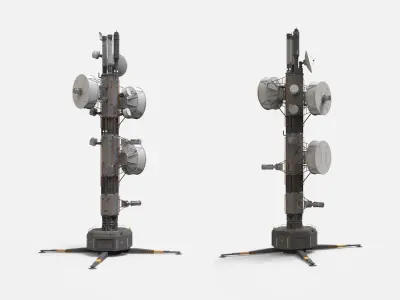 Sci fi antenna 7 3D model