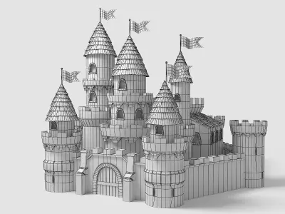 Castle Cartoon 3D model