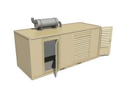 20ft Generator Container Version 1 3D model