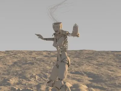 Milena Bot renderable 3D model