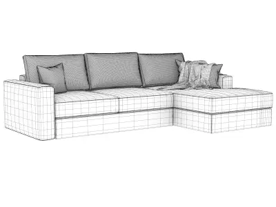 Corner sofa 3D model