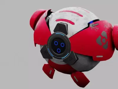 SPY DROID ZEPHIROUS  rigged 3D model